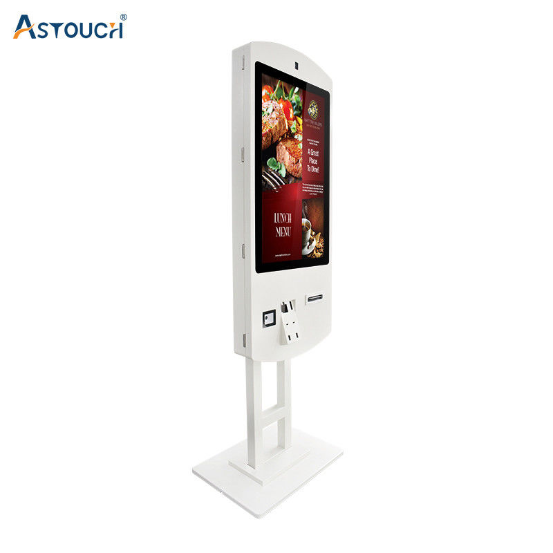Efficient WiFi Self Ordering Kiosk Square With Touchscreen And High Security